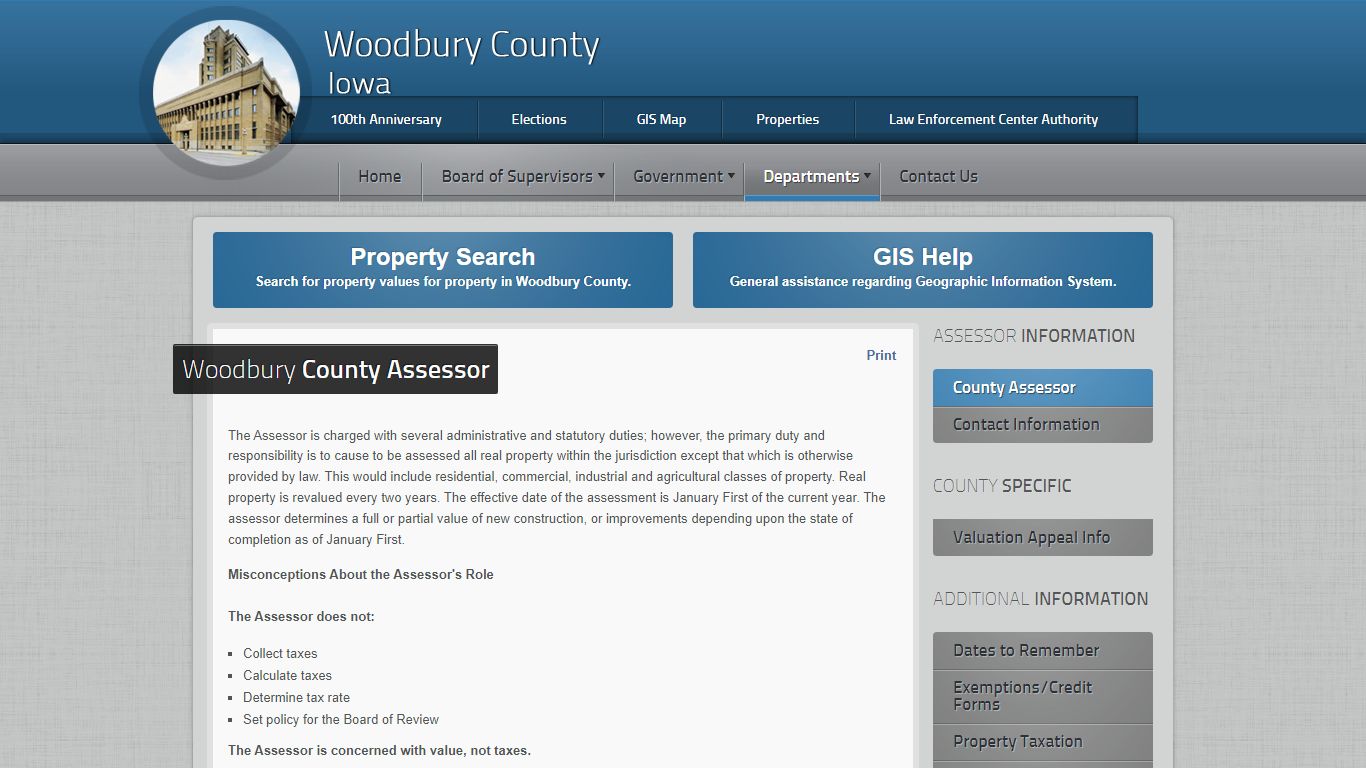 Assessor (County) - Woodbury County, Iowa